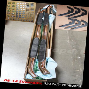 サイドステップ 2008-2014 GMC Sierra Extended Cab 3 'ステンレスクロムステップバーランニングボード 2008-2014 GMC Sierra Extended Cab 3' Stainless Chrome Step Bars Running Boards