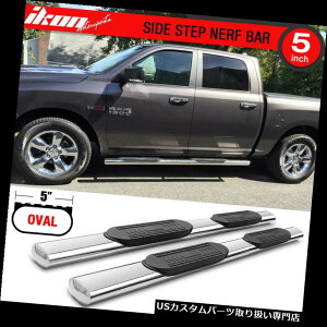 �T�C�h�X�e�b�v 07-19 Silverado GMC Sierra�N���[�L���u5�C���`�X�e�����X�X�`�[���T�C�h�X�e�b�v�o�[�Ƀt�B�b�g Fits 07-19 Silverado GMC Sierra Crew Cab 5 Inch Stainless Steel Side Steps Bars �y���s�A���i�z