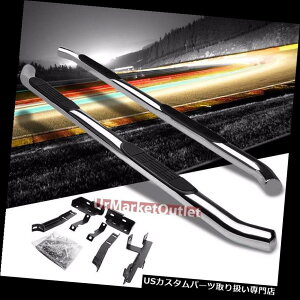 TChXebv 3 "WNEhi[tTChXebv[o[jO{[hA10-16 Equinox / Terrai n 3"W Chrome Round Nerf Side Step Rail Bar Running Board For 10-16 Equinox/Terrain