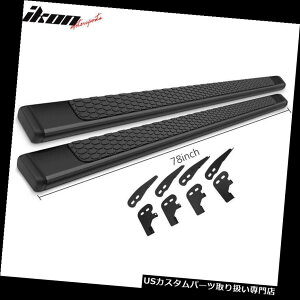 サイドステップ 04-10ダッジデュランゴ78インチラムOEスタイルステップバーランニングボードブラックペア Fits 04-10 Dodge Durango 78inch Ram OE Style Step Bars Running Boards Black Pair