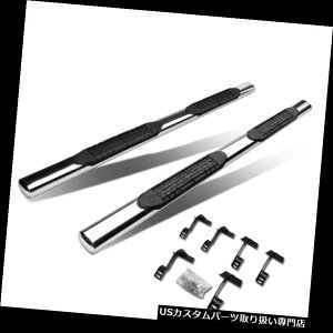 サイドステップ 15-18フォードF-150 /スーパーデューティクルーキャブクローム4 "サイドステップバーランニングボード Fit 15-18 Ford F-150/Super Duty Crew Cab Chrome 4"Side Step Bar Running Boards