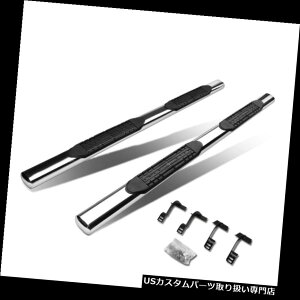 サイドステップ フィット15-18フォードF-150 /スーパーデューティペアクローム4 "サイドナフステップバーランニングボード Fit 15-18 Ford F-150/Super Duty Pair Chrome 4"Side Nerf Step Bars Running Boards