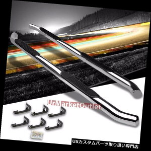 TChXebv 3 "WNEhi[uTChXebvo[jO{[h07-16Vo[hN[ 3"W Chrome Round Nerf Side Step Bar Running Board For 07-16 Silverado Crew
