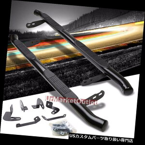 �T�C�h�X�e�b�v 01-07�n�C�����_�[�̂��߂�3 "W�u���b�N���E���h�i�[�t�T�C�h�X�e�b�v�o�[�{���g�I�������j���O�{�[�h 3"W Black Round Nerf Side Step Bar Bolt-On Running Board For 01-07 Highlander