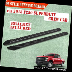 �T�C�h�X�e�b�v 17-19�t�H�[�hF250 Superduty�N���[�L���u4.5 �����j���O�{�[�hNerf�o�[�T�C�h�X�e�b�vFJ For 17-19 Ford F250 Superduty Crew Cab 4.5 Running Boards Nerf Bar Side Step FJ �y���s�A���i�z