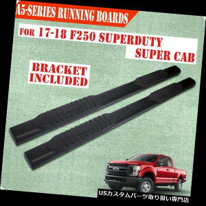 �T�C�h�X�e�b�v 17-19�t�H�[�hF250 Superduty�X�[�p�[�L���u5 �T�C�h�X�e�b�v�����j���O�{�[�hNerf�o�[A For 17-19 FORD F250 Superduty Super Cab 5 Side Step Running Board Nerf Bar A �y���s�A���i�z