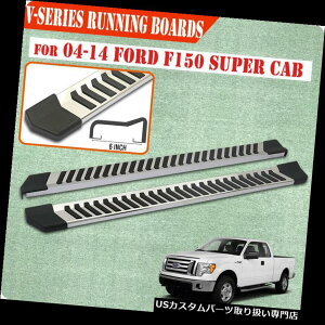 �T�C�h�X�e�b�v 04-14 FORD F150 Super / Ext Cab 6 Nerf�o�[�T�C�h�o�[�����j���O�{�[�h�X�e�b�vV For 04-14 FORD F150 Super/Ext Cab 6 Nerf Bar Side Bar Running Board Step V �y���s�A���i�z