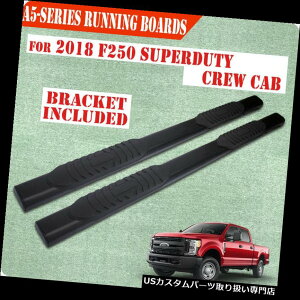 �T�C�h�X�e�b�v 17-19�t�H�[�hF250 Superduty�N���[�L���u5 �����j���O�{�[�hNerf�o�[�T�C�h�X�e�b�vBLK A For 17-19 Ford F250 Superduty Crew Cab 5 Running Board Nerf Bar Side Step BLK A �y���s�A���i�z