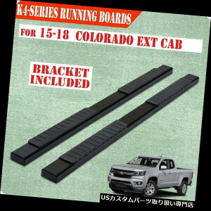TChXebv 15-19Rh/LjI ngLu4 "i[to[jO{[hTChXebvBLK H For 15-19 Colorado/Canyon Extended Cab 4" Nerf Bar Running Board Side Step BLK H