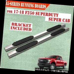 �T�C�h�X�e�b�v 17-19�t�H�[�hF250 Superduty�X�[�p�[�L���u5 �����j���O�{�[�hNerf�o�[�T�C�h�X�e�b�vSS A For 17-19 Ford F250 Superduty Super Cab 5 Running Board Nerf Bar Side Step SS A �y���s�A���i�z