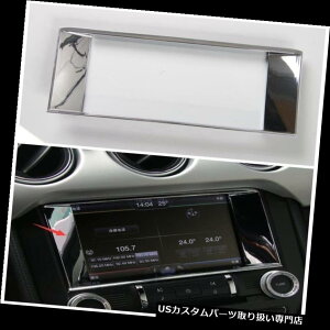 N[Jo[ bLJo[ X^O2015-2017̂߂̃N_bV{[hirQ[VplJo[gt[̑ Chrome Dashboard Navigation Panel Cover Trim Frame Decor for Mustang 2015-2017