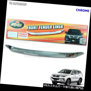 N[Jo[ bLJo[ N[t[htgtF_[Ci[Jo[pg^tH[`i[suv 4×2 4×4 2016 2017 Chrome Hood Front Fender Liner Cover For Toyota Fortuner SUV 4x2 4x4 2016 2017