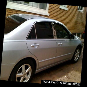 N[Jo[ bLJo[ z_AR[h2003N - 2007ÑN[^|XgJo[i6Zbgj CHROME PILLAR POST COVERS FOR HONDA ACCORD 2003-2007 (6PC SET)