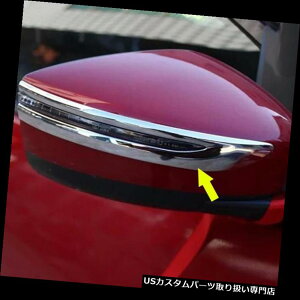 N[Jo[ bLJo[ g^[t2018N[obN~[`Jo[gɃtBbg Fit Toyota Leaf 2018 Chrome Rearview Mirror Molding Cover Trim