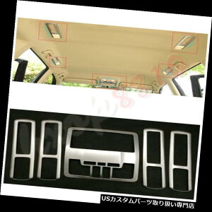 N[Jo[ bLJo[ g^nC_[2015Np5tg+A[fBOCgN[vJo[g 5pcs Front+Rear Reading Light Chrome Lamp Cover Trim For Toyota Highlander 2015