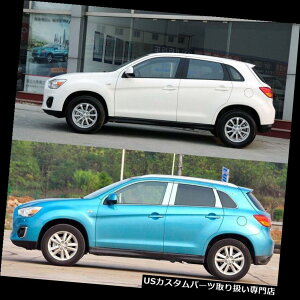 N[Jo[ bLJo[ OHASX̂߂̊ÕXeX|̃NSillsPosts̃gJo[ Exterior Stainless Steel Chrome Window SillsPosts Trims Cover For Mitsubishi ASX