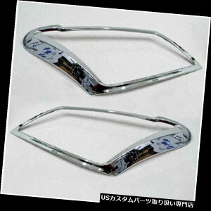 �N���[���J�o�[ ���b�L�J�o�[ ISUZU MU-X MUX SUV 2014 2015�p�̐V�����N�����w�b�h���C�g�J�o�[�����v�y�A�g���� NEW CHROME HEADLIGHT COVER LAMP PAIR TRIM FOR ISUZU MU-X MUX SUV 2014 2015