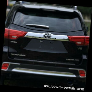 N[Jo[ bLJo[ g^nC_[N[K[N[AgNhAe[Q[gJo[gK[jbVp For TOYOTA Highlander Kluger Chrome Rear Trunk Door Tail Gate Cover Trim Garnis