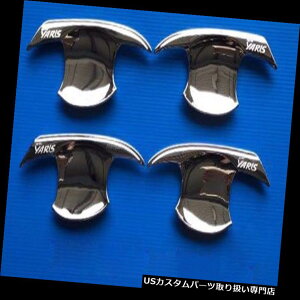 N[Jo[ bLJo[ Yaris Sedan ATIV 2017N[hAnhCT[gJo[g4 Fit For Yaris Sedan ATIV 2017 Chrome Door Handle Insert Cover Trim 4 PCS