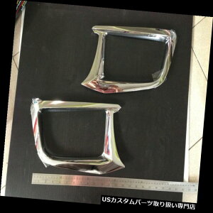 N[Jo[ bLJo[ ׂĂ̐VUD-MAX 2012ptBbgNtHOvvJo[gV.3sbNAbv FITT CHROME FOG LIGHT LAMP COVER TRIM FOR ALL NEW ISUZU D-MAX 2012 PICK UP V.3