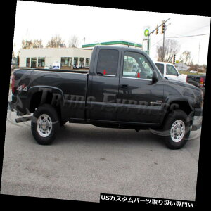 N[Jo[ bLJo[ 1999 - 2006NGMC Sierra / Silvera ͊gLu4PcEBhEVgI[o[CANZggp 1999-2006 GMC Sierra/Silverado Extended Cab 4Pc Window Sill Trim Overlay Accent