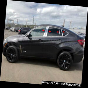 N[Jo[ bLJo[ 2015-2018 BMW X6 X-6 8PcN[s[|XgXeX|ghAJo[ 2015-2018 BMW X6 X-6 8Pc Chrome Pillar Post Stainless Steel Trim Door Cover