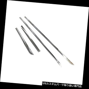 N[Jo[ bLJo[ g^J18̂߂̃ÑXJ[g̃hAC̕~Jo[̌`̑̃g Chrome Side Skirt Door Line Sill Cover Molding Garnish Trim For Toyota Camry 18