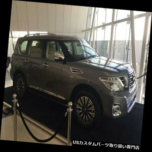 �N���[���J�o�[ ���b�L�J�o�[ ABS�N���[���T�C�h���A�~���[�J�o�[�o�[�v���e�N�^�[�g�����t�B�b�g�p���Y�A���}�_2017 ABS Chrome side rear Mirror Cover bar protector trim fit for Nissan Armada 2017