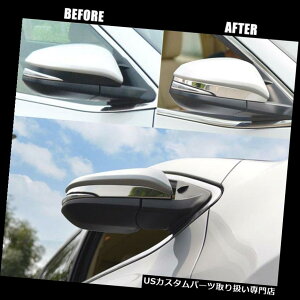 N[Jo[ bLJo[ g^nC_[2014-2018N̂߂̃Nwʐ}̑ʃ~[Jo[g̒ Chrome Rear View Side Mirror Cover Trim Molding For Toyota Highlander 2014-2018