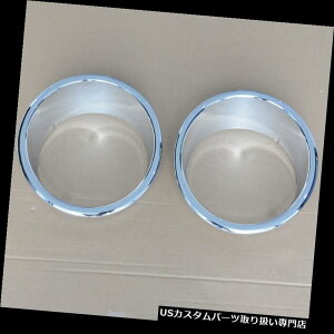 クロームカバー メッキカバー MAK 2倍クロームベゼルフロントヘッドライトカバーリングトリム07-2015ジープラングラー MAK 2x Chrome Bezels Front Head Light Covers Ring Trim For 07-2015 Jeep Wrangler