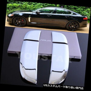 N[Jo[ bLJo[ WK[XF XFR 08 - 11vLCÎ߂̕č̔×2CN[TChV[NxgJo[ US Seller x2 ROYAL CHROME Side Shark Vent Covers for Jaguar XF XFR 08-11 Pre-LCI