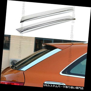 N[Jo[ bLJo[ 2{̃N[AX|C[EBhEplJo[gpAEfBQ3 15-2017 2pcs Chrome Rear Spoiler Window Decoration Panel Cover Trim For Audi Q3 15-2017