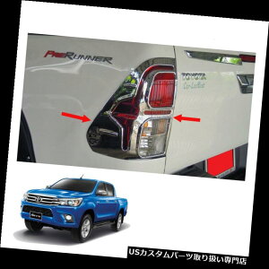 N[Jo[ bLJo[ te[vCgJo[N[gg^nCbNXRevosbNAbv2015 2016 17 Full Tail Lamp Light Cover Chrome Trim Toyota Hilux Revo Pickup 2015 2016 17