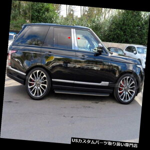 N[Jo[ bLJo[ 2014-2018h[o[W[o[4PcN[s[|XgXeX|g 2014-2018 Land Rover Range Rover 4Pc Chrome Pillar Post Stainless Steel Trim
