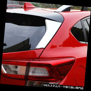 N[Jo[ bLJo[ 2PCSN[CeAAEBhEgCAOJo[gXoXV 2017 2018 2PCS Chrome Interior Rear Window Triangle Cover Trim For Subaru XV 2017 2018
