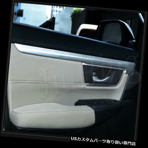 クロームカバー メッキカバー ホンダCRV CR-V 2017-18のための4本のクロム車のインテリアドアカバートリム 4pcs Chrome Car Interior Door Covers Trim For Honda CRV CR-V 2017-18