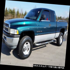 N[Jo[ bLJo[ 1998-2001_bWNbhLu2PcggXeX|ɓK fits 1998-2001 Dodge Ram Quad Cab 2Pc Window Sill Trim Stainless Steel