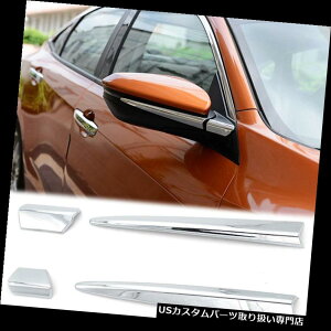 N[Jo[ bLJo[ z_VrbN2017 2018pAr[TChhA~[s[N[gJo[ Rear View Side Door Mirror Pillar Chrome Trim Cover For Honda Civic 2017 2018