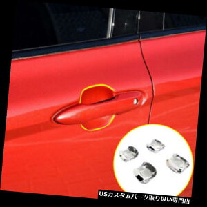 N[Jo[ bLJo[ g^J2018̂߂4{ABSNTChhAnh{EJo[fRg 4pcs ABS Chrome Side Door Handle Bowl Cover Deco Trim For TOYOTA CAMRY 2018