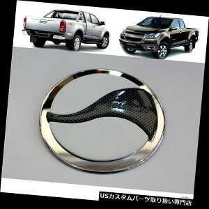 N[Jo[ bLJo[ 12-15V{[RhzCgJ[{R^NLbvN[Jo[g𑕔 Equip 12-15 Chevrolet Colorado White-Carbon Fuel Oil Tank Cap Chrome Cover Trim