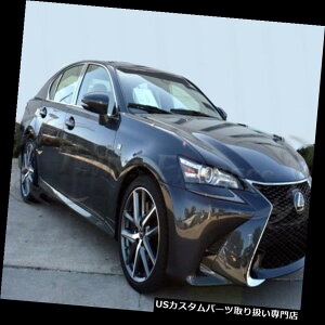 N[Jo[ bLJo[ 2016-2018NTXGS FX|[c6PcN[s[|XgXeX|g 2016-2018 Lexus GS F Sport 6Pc Chrome Pillar Post Stainless Steel Trim