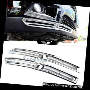N[Jo[ bLJo[ g^nC_[2014-2016N̂߂̃Ntgop[tHOvJo[g` Chrome Front Bumper Fog Light Cover Trim Molding For Toyota Highlander 2014-2016