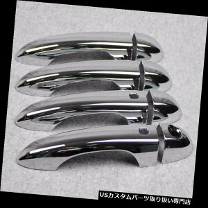 N[Jo[ bLJo[ W[v`FL[2014-2018p2X}[gtN[hAnhJo[g Chrome Door Handles Cover Trim with 2 Smart Keyhole For Jeep Cherokee 2014-2018