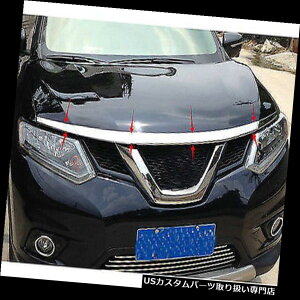 N[Jo[ bLJo[ Y[OGNXgCpABSN[tgt[hJo[g3{2014 2015 2016 ABS Chrome Front Hood Cover Trim 3pcs for Nissan Rogue X-Trail 2014 2015 2016