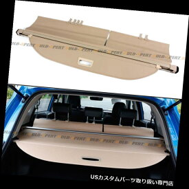 リアーカーゴカバー 2013-18トヨタRav4格納式トランク貨物スペースカバー荷物シールド - ベージュ For 2013-18 Toyota Rav4 Retractable Trunk Cargo Space Cover Luggage Shield-Beige