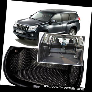 A[J[SJo[ 1ZbgubNAgNJo[J[S}bgV[gg^vhptAveN^[ 1Set Black Rear Trunk Cover Cargo Mats SeatFloor Protector For Toyota PRADO