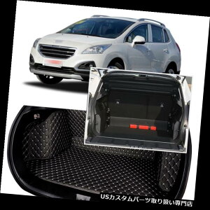 A[J[SJo[ vW[3008 2013-18̂߂̍㕔gNJo[ݕ}bg̍ȋyя̕ی쑕u Black Rear Trunk Cover Cargo Mats SeatFloor Protector For peugeot 3008 2013-18