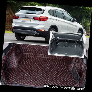 A[J[SJo[ PUU[AgNJo[J[S}bgV[gobNveN^[J[ybgBMW X1p PU Leather Rear Trunk Cover Cargo Mats Seat Back Protector Carpets For BMW X1
