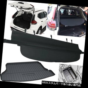 A[J[SJo[ 2019Y[Ô߂̌㕔gN̕ۏ؍ݕJo[/̃}bg/A Rear Trunk Security Black Cargo Cover/ Floor Mats / Shade for 2019 Nissan Rogue