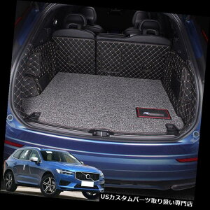 A[J[SJo[ {{XC60 2018U[AgNJ[SCi[veN^[}bgV[gobNJo[p For Volvo XC60 2018 Leather Rear Trunk Cargo Liner Protector Mat Seat Back Cover
